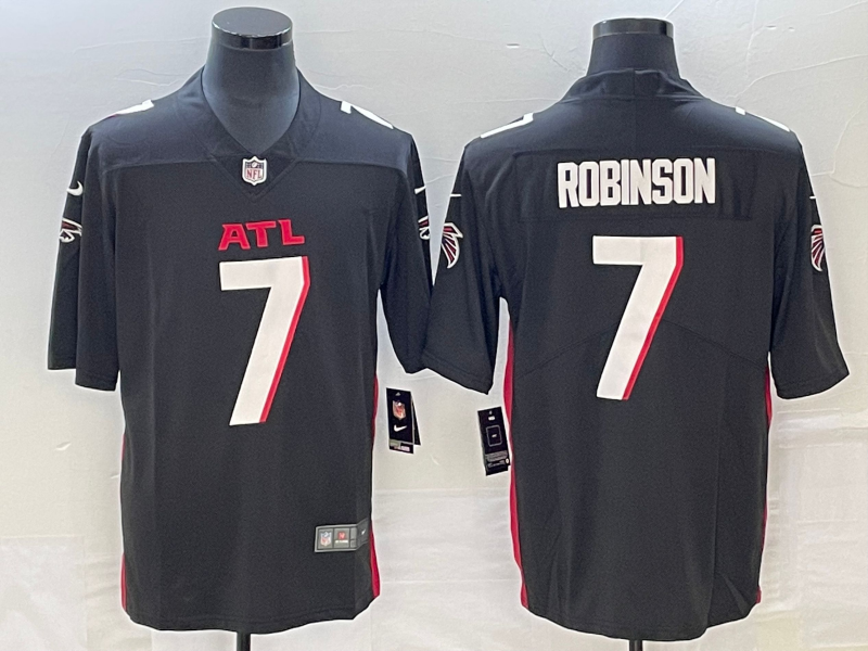 Atlanta Falcons #7 Bijan Robinson Black 2023 Draft Vapor Untouchable Limited Stitched Football Jersey